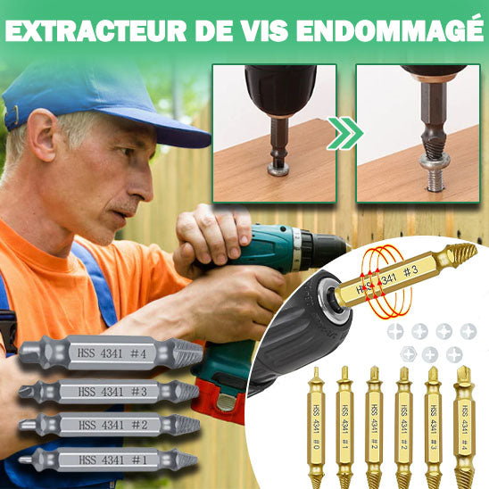 EXTRACTEUR DE VIS ENDOMMAGÉES - SCREWEXTRACTOR™