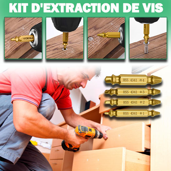 EXTRACTEUR DE VIS ENDOMMAGÉES - SCREWEXTRACTOR™