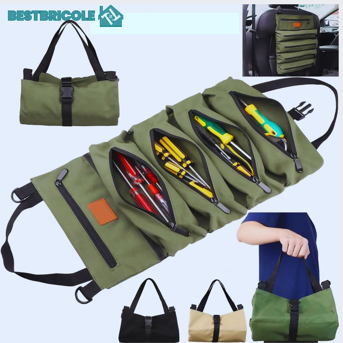 BRICOBAG™ - SAC À OUTILS ENROULABLE - BESTBRICOLE